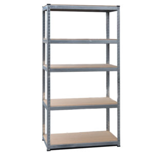 ΡΑΦΙΕΡΑ ΜΕΤΑΛΛΙΚΗ ΓΑΛΒΑΝΙΖΕ ΜΕ ΞΥΛΙΝΑ ΡΑΦΙΑ (MDF) 90x45x180 - 265kg 5 ΡΑΦΙΑ