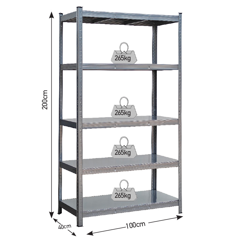 610420_800x800_2 ΡΑΦΙΕΡΑ ΜΕΤΑΛΛΙΚΗ 100x40x200 ΓΚΡΙ. 265kg 5 ΡΑΦΙΑ