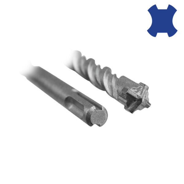 BULLE: ΤΡΥΠΑΝΙ Φ 12x400x450, 4 ΚΟΠΤΗΡΕΣ, SDS PLUS
