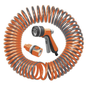 KRAFT: ΣΕΤ ΣΩΛΗΝΑ ΣΠΙΡΑΛ 15m ΜΕ ΠΙΣΤΟΛΙ ΝΕΡΟΥ