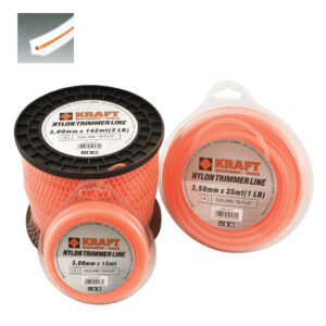 KRAFT: ΜΕΣΙΝΕΖΑ - ΝΗΜΑ ΚΟΠΗΣ ΤΕΤΡΑΓΩΝΟ ΕΝΙΣΧΥΜΕΝΟΥ ΠΥΡΗΝΑ SQUARE "D-CUT'' Φ 3.00mm ΣΥΣΚΕΥΑΣΙΑ 50 ΜΕΤΡΑ (450 gr)