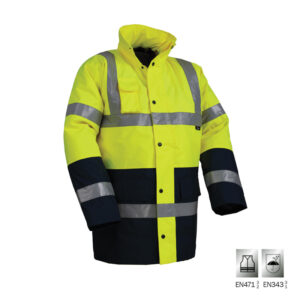 VIZWELL: ΜΠΟΥΦΑΝ ΥΨΗΛΗΣ ΔΙΑΚΡΙΤΙΚΟΤΗΤΑΣ HAMBURG - ΚΙΤΡΙΝΟ - EN 471 3/2 & EN 343 3/1 - ΜΕΓΕΘΟΣ L