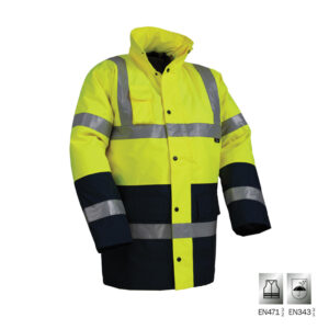 VIZWELL: ΜΠΟΥΦΑΝ ΥΨΗΛΗΣ ΔΙΑΚΡΙΤΙΚΟΤΗΤΑΣ HAMBURG - ΚΙΤΡΙΝΟ - EN 471 3/2 & EN 343 3/1 - ΜΕΓΕΘΟΣ 2XL