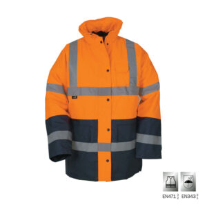 VIZWELL: ΜΠΟΥΦΑΝ ΥΨΗΛΗΣ ΔΙΑΚΡΙΤΙΚΟΤΗΤΑΣ HAMBURG - ΠΟΡΤΟΚΑΛΙ - EN 471 3/2 & EN 343 3/1 - ΜΕΓΕΘΟΣ L